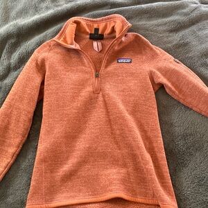XS burnt orange Patagonia long sleeve quarter zip